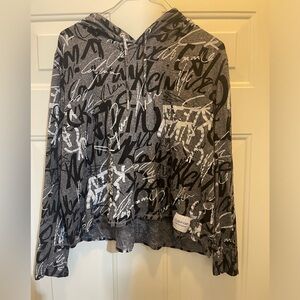 Calvin Klein performance crop style womans hoodie size Large